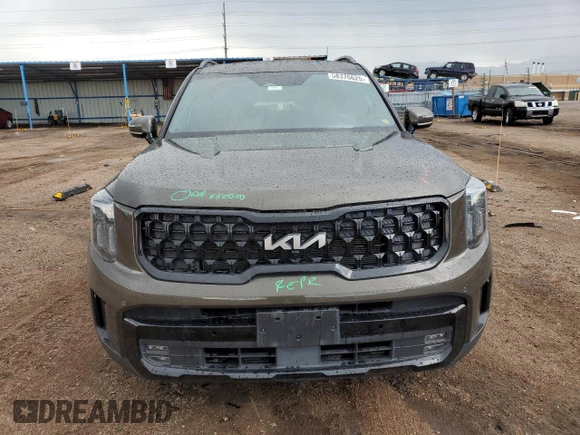 2024 Kia Telluride SX Prestige X-Line с VIN 5XYP5DGC1RG466602, выставлен на аукционе Copart как лот 58376625 с пробегом 19 350 миль миль и Списание • Salvage title. История ставок и продаж доступна на DreamBid. Изображение 5.