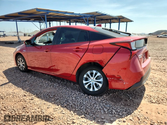 2019 Toyota Prius LE with VIN JTDL9RFUXK3006522, listed as a Copart auction lot 60734205 with 71,642 mi miles and Salvage title. Bid and sale history available at DreamBid. Image 2.