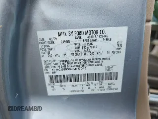 2009 Ford Escape Hybrid with VIN 1FMCU59309KB77043, listed as a Copart auction lot 63925395 with 201,171 mi miles and Clean title. Bid and sale history available at DreamBid. Image 13.