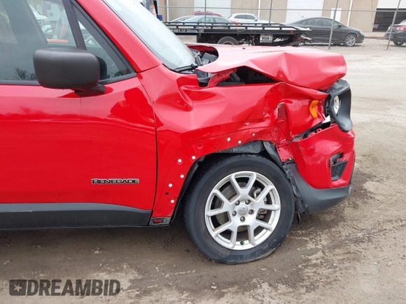 2020 Jeep Renegade Sport with VIN ZACNJAABXLPL52877, listed as a IAAI auction lot 41900699 with 75,505 mi miles and . Bid and sale history available at DreamBid. Image 6.