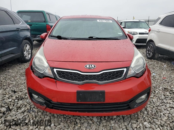 2015 Kia Rio EX with VIN KNADN4A34F6448442, listed as a Copart auction lot 43217555 with 111,082 mi miles and Salvage Title. Bid and sale history available at carsss.com. Image 5.