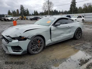 2022 Ford Mustang Mach 1 with VIN 1FA6P8R07N5551792, listed as a Copart auction lot 50059015 with Not provided miles and Salvage title. Bid and sale history available at DreamBid. Image 1.