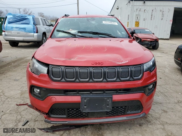 2022 Jeep Compass (RED) Edition with VIN 3C4NJDCB7NT211830, listed as a Copart auction lot 50802355 with 63,090 mi miles and Non Repairable. Bid and sale history available at carsss.com. Image 5.