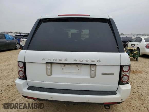 2012 Land Rover Range Rover SC with VIN SALMF1E43CA377866, listed as a Copart auction lot 46449725 with 179,514 mi miles and Salvage title. Bid and sale history available at DreamBid. Image 6.