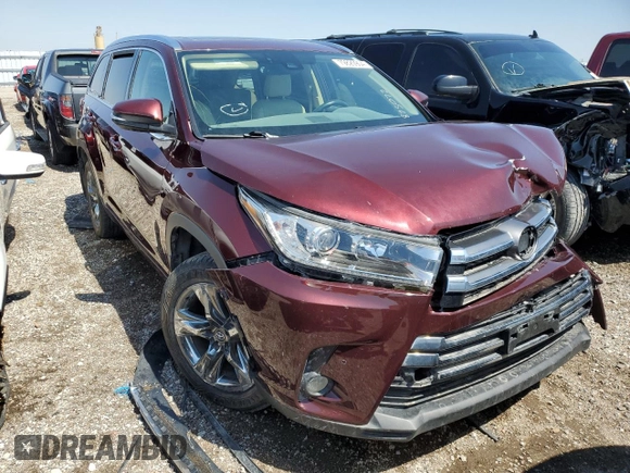 2018 Toyota Highlander Limited z VIN 5TDDZRFH4JS875072, wystawiony jako Copart lot #88634365 z przebiegiem Nie podano mil oraz Szkoda całkowita • Salvage title. Historia ofert i sprzedaży dostępna na DreamBid. Obrazek 4.