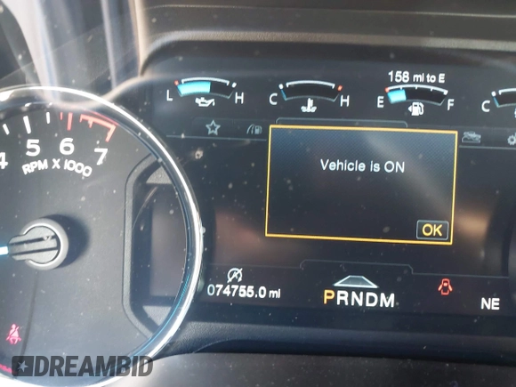 2019 Ford F-150 XL with VIN 1FTEW1E47KFD00513, listed as a IAAI auction lot 41564896 with 74,755 mi miles. Bid and sale history available at carsss.com. Image 15.