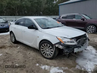 2011 Buick Regal CXL RL1 with VIN W04GN5EC1B1019647, listed as a Copart auction lot 88759455 with 0 mi miles and Salvage Title. Bid and sale history available at carsss.com. Image 4.