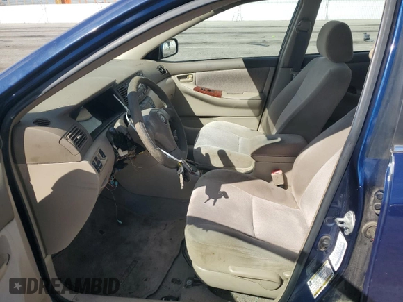 2005 Toyota Corolla CE with VIN 1NXBR32E25Z384058, listed as a Copart auction lot 48981565 with 222,416 mi miles and Clean Title. Bid and sale history available at DreamBid. Image 7.