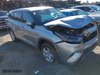 2023 Toyota Highlander L with VIN 5TDKDRAH1PS044814, listed as a IAAI auction lot 41258184 with 54,055 mi miles. Bid and sale history available at carsss.com. Image 1.
