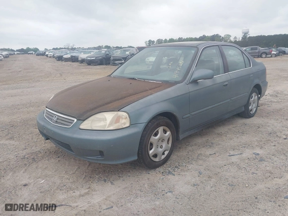 2000 Honda Civic EX with VIN 2HGEJ8648YH601225, listed as a IAAI auction lot 41945291 with 112,853 mi miles. Bid and sale history available at carsss.com. Image 2.