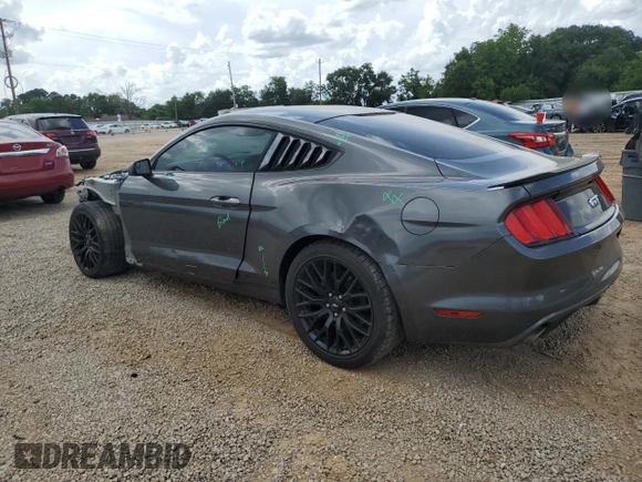 2017 Ford Mustang GT with VIN 1FA6P8CF2H5250543, listed as a Copart auction lot 61125835 with 52,650 mi miles and Salvage title. Bid and sale history available at DreamBid. Image 2.