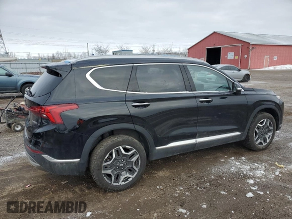 2023 Hyundai Santa Fe Hybrid Luxury with VIN KM8S5DA10PU096168, listed as a Copart auction lot 85579224 with 20,052 mi miles and Clean Title. Bid and sale history available at carsss.com. Image 3.