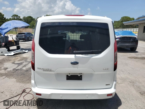 2018 Ford Transit Connect XLT with VIN NM0GE9F77J1372937, listed as a Copart auction lot 59725445 with 156,553 mi miles and Salvage title. Bid and sale history available at DreamBid. Image 6.