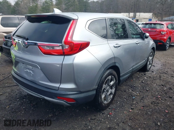 2017 Honda CR-V EX-L with VIN 7FARW1H82HE005837, listed as a IAAI auction lot 41792823 with 182,197 mi miles. Bid and sale history available at carsss.com. Image 4.