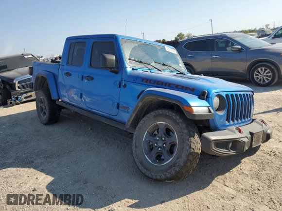 2022 Jeep Gladiator Rubicon with VIN 1C6JJTBG4NL151210, listed as a Copart auction lot 75117154 with 49,027 mi miles and Salvage title. Bid and sale history available at DreamBid. Image 4.