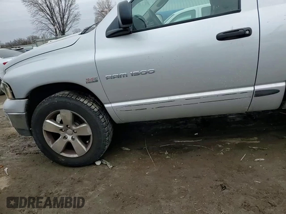 2005 Dodge 1500 SLT with VIN 1D7HU16D65J607535, listed as a Copart auction lot 45557295 with 155,686 mi miles and Salvage Title. Bid and sale history available at DreamBid. Image 10.
