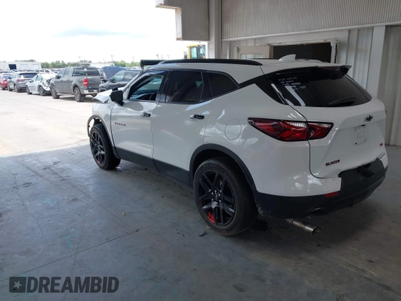 2022 Chevrolet Blazer LT with VIN 3GNKBCR44NS148766, listed as a IAAI auction lot 42482167 with 58,499 mi miles and . Bid and sale history available at DreamBid. Image 3.
