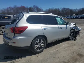 2020 Nissan Pathfinder S with VIN 5N1DR2AMXLC624519, listed as a Copart auction lot 52223695 with 0 mi miles and Salvage Title. Bid and sale history available at carsss.com. Image 3.