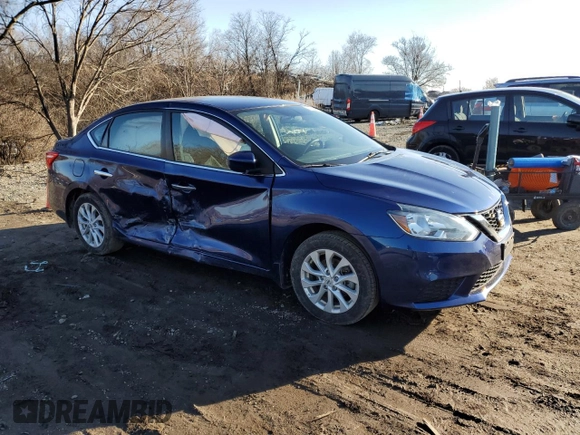 2019 Nissan Sentra SV with VIN 3N1AB7AP5KY389541, listed as a Copart auction lot 45292595 with 44,587 mi miles and Salvage Title. Bid and sale history available at DreamBid. Image 4.