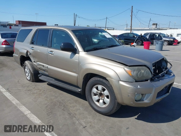2007 Toyota 4Runner SR5 with VIN JTEZU14R970095027, listed as a IAAI auction lot 41676068 with 212,288 mi miles and . Bid and sale history available at DreamBid. Image 1.