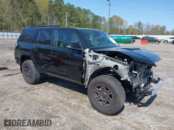 2024 Toyota 4Runner TRD Off Road with VIN JTERU5JR5R6263743, listed as a IAAI auction lot 41924894 with 13,124 mi miles and . Bid and sale history available at DreamBid. Image 1.
