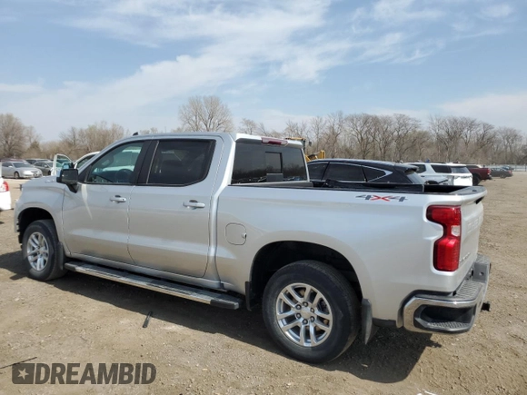 2019 Chevrolet Silverado 1500 LT with VIN 3GCUYDED8KG132015, listed as a Copart auction lot 52168835 with 54,386 mi miles and Salvage Title. Bid and sale history available at carsss.com. Image 2.