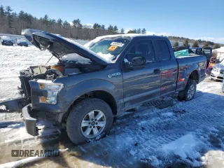 2015 Ford F-150 XLT with VIN 1FTEX1EP1FFB17959, listed as a Copart auction lot 46600475 with 0 mi miles and Salvage Title. Bid and sale history available at carsss.com. Image 1.