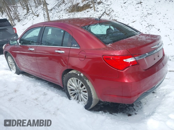 2012 Chrysler 200 Limited with VIN 1C3CCBCG3CN109363, listed as a IAAI auction lot 41591183 with 127,563 mi miles and . Bid and sale history available at DreamBid. Image 3.