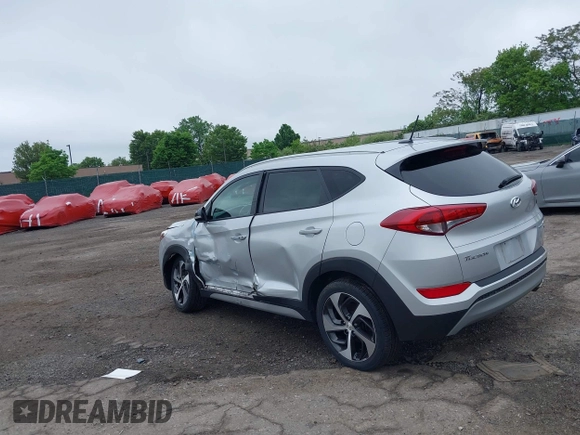 2017 Hyundai Tucson Sport with VIN KM8J3CA29HU596173, listed as a IAAI auction lot 42191106 with 52,598 mi miles and . Bid and sale history available at DreamBid. Image 3.