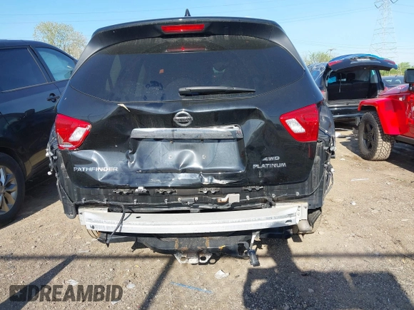 2019 Nissan Pathfinder SV with VIN 5N1DR2MM0KC650136, listed as a IAAI auction lot 42098348 with 98,861 mi miles. Bid and sale history available at carsss.com. Image 6.