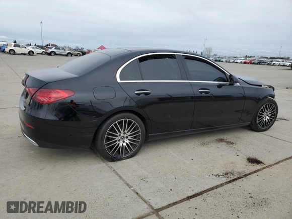 2023 Mercedes-Benz C 300 z VIN W1KAF4GB7PR080507, wystawiony jako Copart lot #47644045 z przebiegiem Nie podano mil oraz Szkoda całkowita • Salvage title. Historia ofert i sprzedaży dostępna na DreamBid. Obrazek 3.