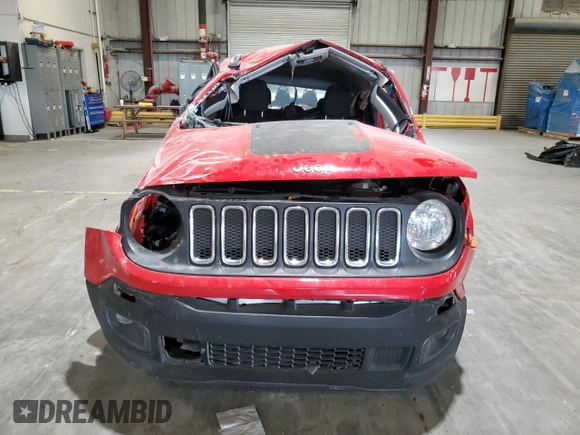 2018 Jeep Renegade Latitude with VIN ZACCJABB8JPG93233, listed as a Copart auction lot 58553795 with Not provided miles and Non repairable. Bid and sale history available at DreamBid. Image 5.