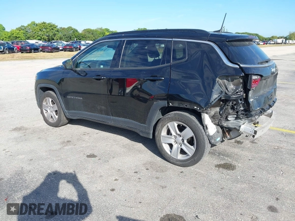 2022 Jeep Compass Latitude with VIN 3C4NJCBB6NT229344, listed as a IAAI auction lot 41686958 with 40,696 mi miles and . Bid and sale history available at carsss.com. Image 3.