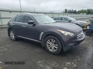 2011 Infiniti FX with VIN JN8AS1MW0BM142156, listed as a Copart auction lot 60468945 with Not provided miles and Salvage title. Bid and sale history available at DreamBid. Image 4.