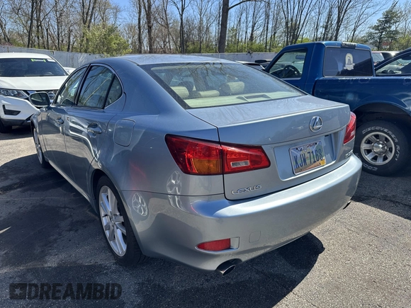 2006 Lexus IS 250 Manual with VIN JTHBK262X65003974, listed as a IAAI auction lot 42076550 with 167,694 mi miles. Bid and sale history available at carsss.com. Image 3.