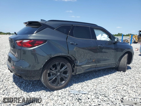 2020 Chevrolet Blazer RS with VIN 3GNKBKRS4LS642860, listed as a Copart auction lot 55341445 with 72,441 mi miles and Non repairable. Bid and sale history available at DreamBid. Image 3.