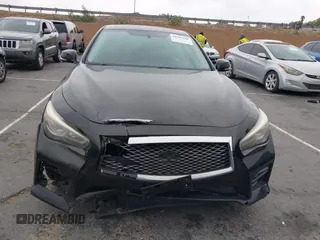 2014 Infiniti Q50 Hybrid Sport with VIN JN1AV7AP7EM691279, listed as a IAAI auction lot 41547805 with 127,325 mi miles and . Bid and sale history available at DreamBid. Image 12.