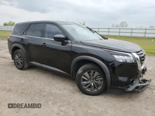 2023 Nissan Pathfinder S with VIN 5N1DR3AA0PC241027, listed as a Copart auction lot 50705045 with 44,829 mi miles and Salvage title. Bid and sale history available at DreamBid. Image 4.