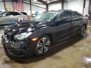 2017 Honda Civic EX-T with VIN 2HGFC1F34HH659846, listed as a Copart auction lot 48987095 with 96,300 mi miles and Salvage Title. Bid and sale history available at carsss.com. Image 1.