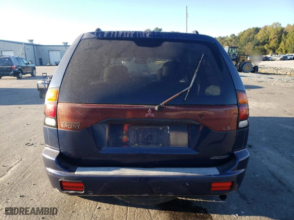 2001 Mitsubishi Montero Sport ES with VIN JA4MT21H01P047623, listed as a Copart auction lot 76353334 with NaN miles and Salvage Title. Bid and sale history available at carsss.com. Image 6.