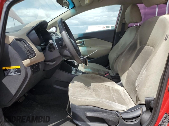 2013 Kia Rio LX with VIN KNADM4A38D6281874, listed as a Copart auction lot 51134385 with 168,379 mi miles and Clean Title. Bid and sale history available at carsss.com. Image 7.