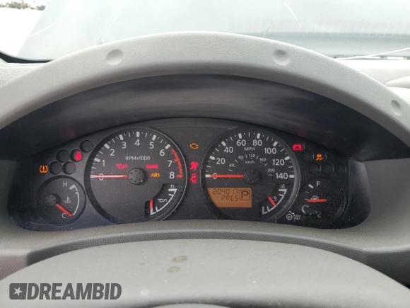 2014 Nissan Frontier SV with VIN 1N6AD0ER0EN751705, listed as a Copart auction lot 55613335 with 204,017 mi miles and Salvage title. Bid and sale history available at DreamBid. Image 9.