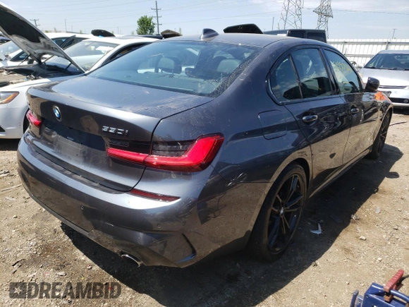 2020 BMW 3 Series 330i xDrive with VIN WBA5R7C05LFH46655, listed as a Copart auction lot 51350962 with 25,698 mi miles and . Bid and sale history available at DreamBid. Image 4.