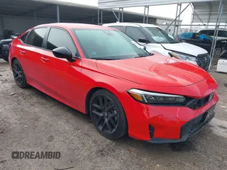 2025 Honda Civic Sport with VIN 2HGFE2F50SH522217, listed as a IAAI auction lot 41043770 with 6,667 mi miles and . Bid and sale history available at DreamBid. Image 1.