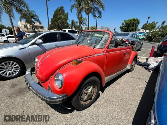 1979 Volkswagen Beetle with VIN 1592001207, listed as a Copart auction lot 69854614 with 1,699 mi miles and Clean Title. Bid and sale history available at DreamBid. Image 2.