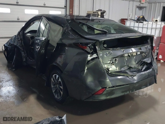 2021 Toyota Prius L Eco with VIN JTDKAMFU9M3132587, listed as a IAAI auction lot 41637275 with 84,203 mi miles. Bid and sale history available at carsss.com. Image 3.