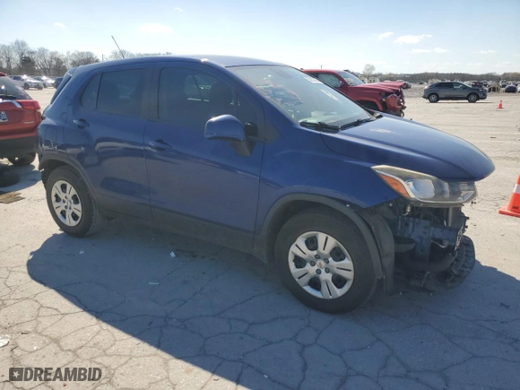 2017 Chevrolet Trax LS with VIN 3GNCJKSB9HL134290, listed as a Copart auction lot 50876385 with 123,864 mi miles and Salvage Title. Bid and sale history available at carsss.com. Image 4.