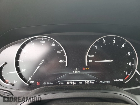 2020 BMW 3 Series 330i xDrive with VIN 3MW5R7J09L8B13892, listed as a Copart auction lot 60714015 with 49,766 mi miles and Salvage title. Bid and sale history available at DreamBid. Image 9.