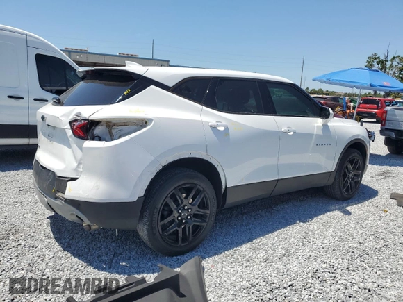 2022 Chevrolet Blazer LT z VIN 3GNKBCR44NS118635, wystawiony jako Copart lot #53523655 z przebiegiem 22 950 mil mil oraz Szkoda całkowita • Salvage title. Historia ofert i sprzedaży dostępna na DreamBid. Obrazek 3.