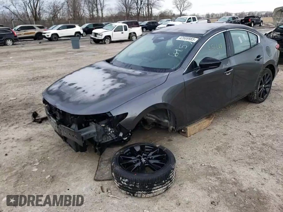 2025 Mazda 3 S Select Sport with VIN 3MZBPABM1SM456208, listed as a Copart auction lot 42689985 with 272 mi miles and Salvage Title. Bid and sale history available at DreamBid. Image 11.